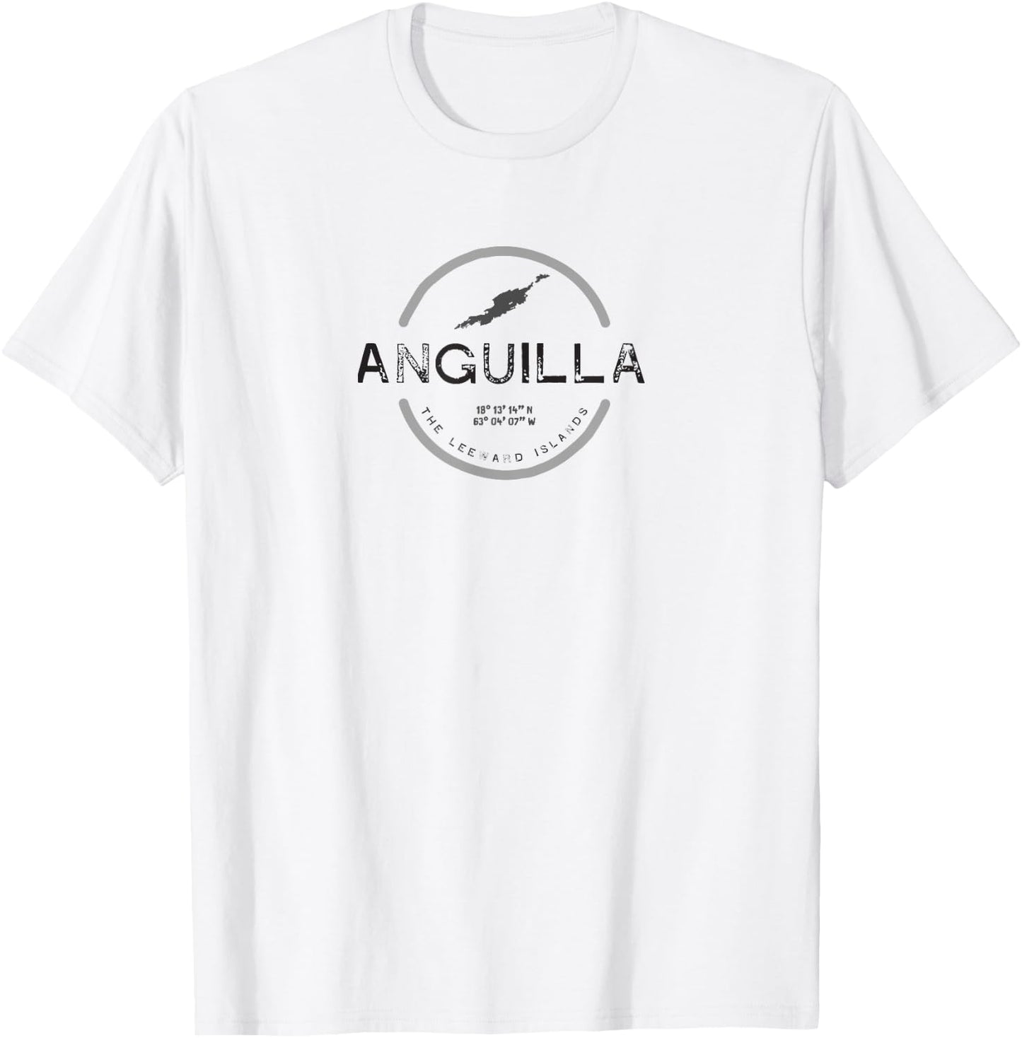 Anguilla Graphic T T-Shirt - T-Shirt | White
