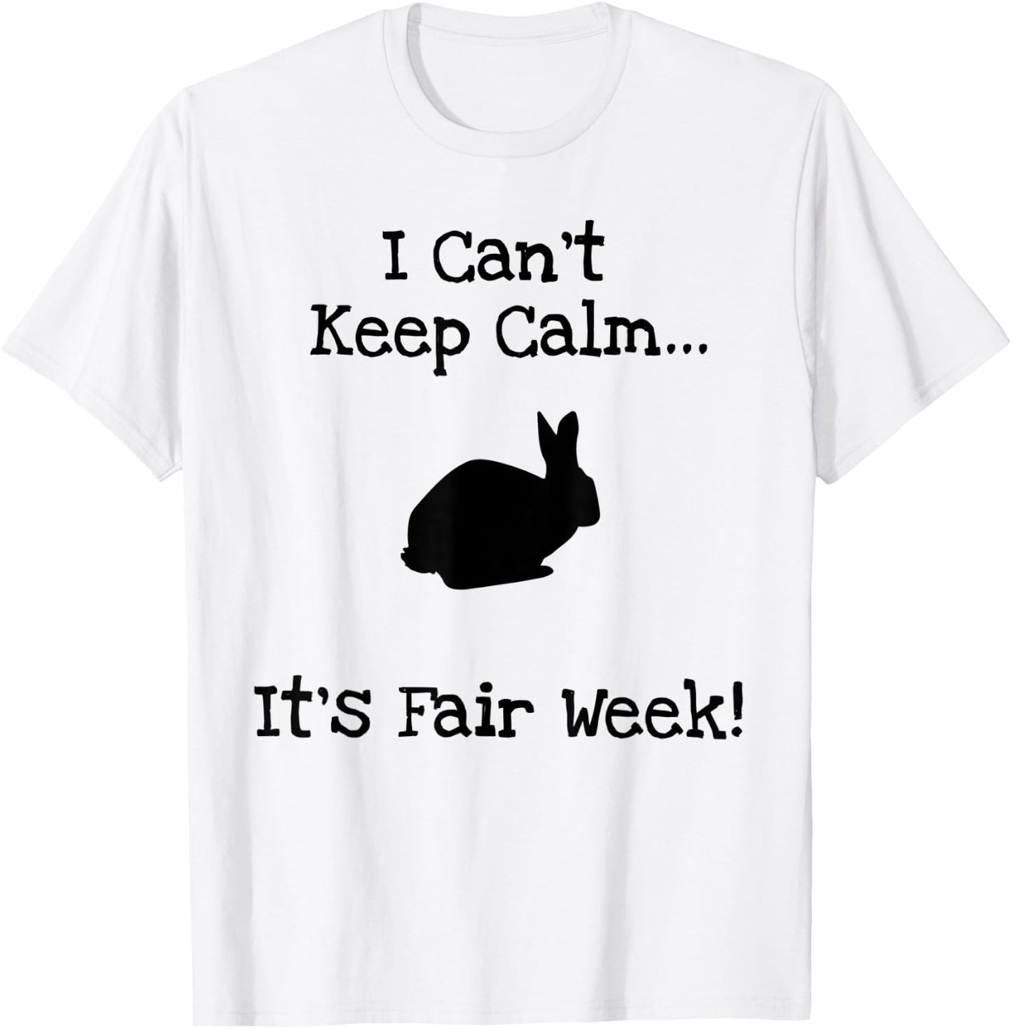 Funny State County Fair Livestock Show Farm Animal Rabbit T-Shirt - T-Shirt | White