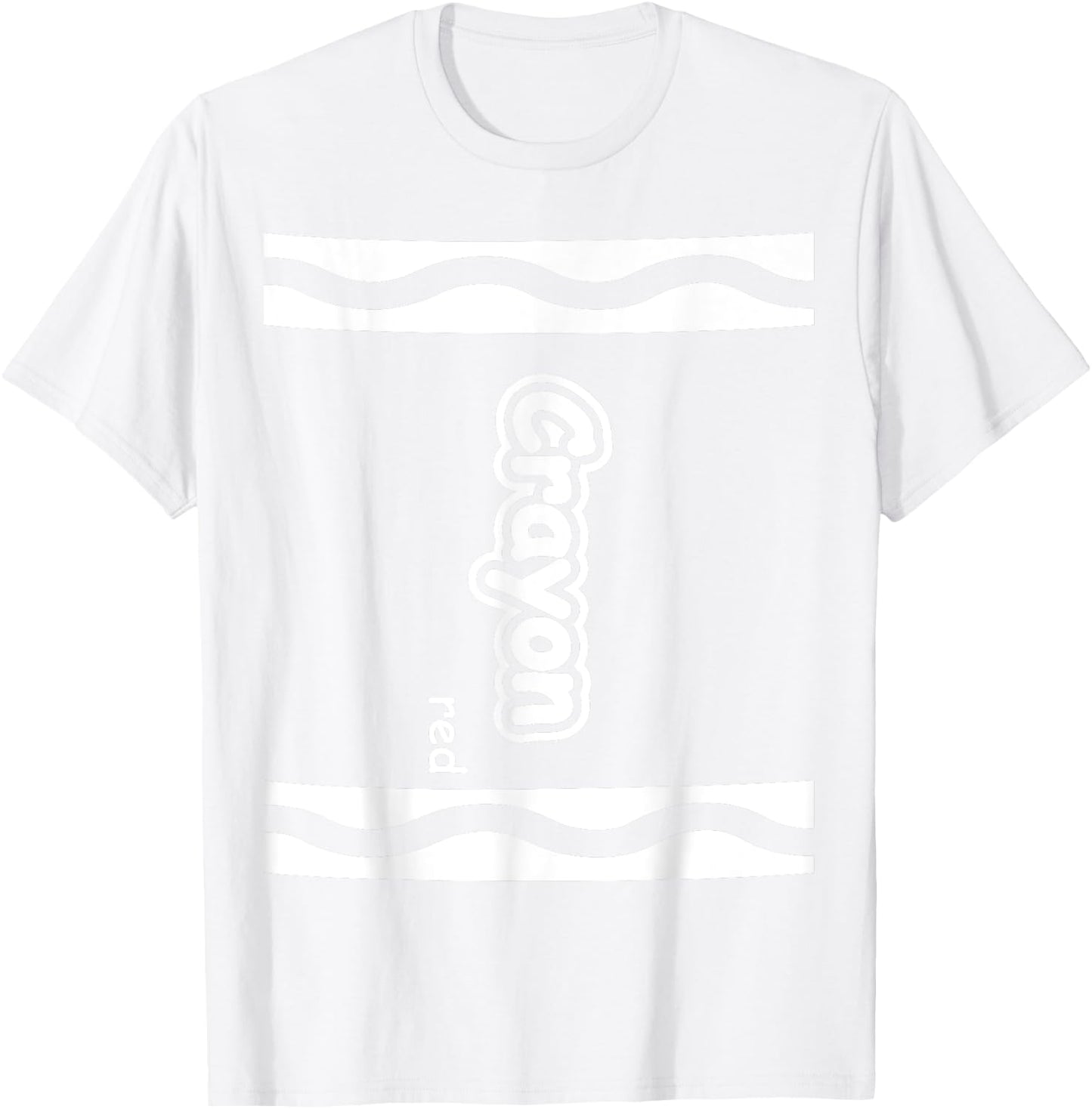 Red Crayon Easy Halloween Costume Cute (Dark) T-Shirt - T-Shirt | White