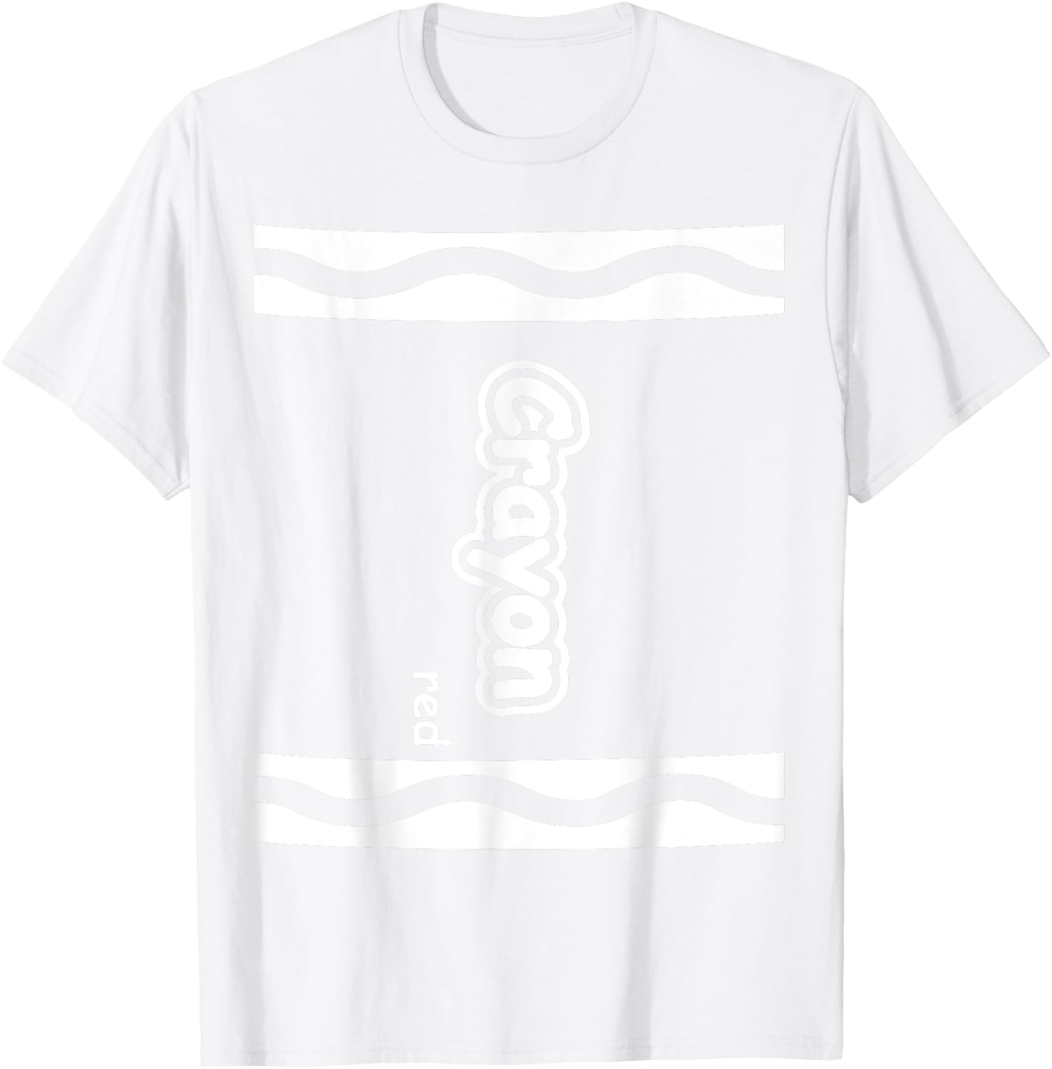 Red Crayon Easy Halloween Costume Cute (Dark) T-Shirt - T-Shirt | White