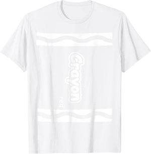 Red Crayon Easy Halloween Costume Cute (Dark) T-Shirt - T-Shirt | White