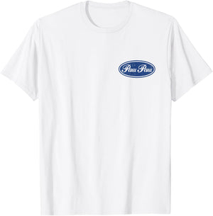 Built Paw Paw Tough, Funny Dad - Grandpa - Front and Back T-Shirt - T-Shirt | White