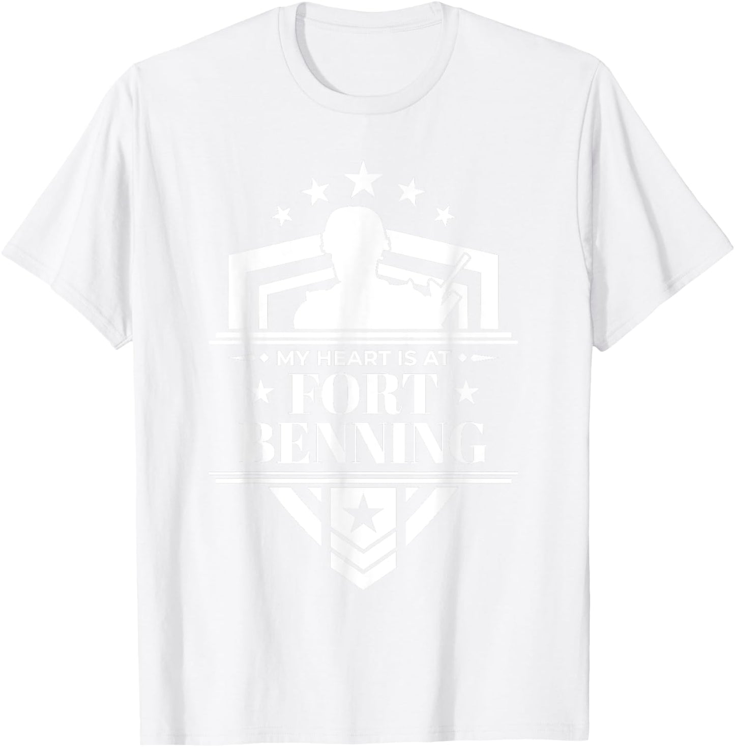 Fort Benning Shirt Military Family T-Shirt - T-Shirt | White