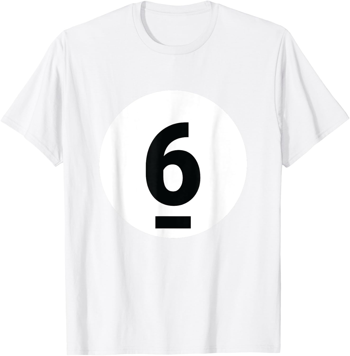 8 Pool Ball 6 Billiards Costume Halloween Group Matching T-Shirt - T-Shirt | White