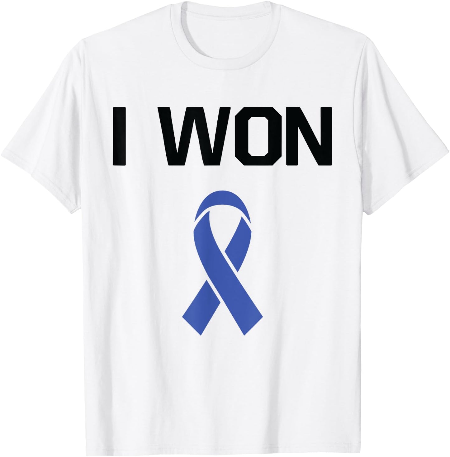 I Won - Fighter Warrior Rectal Cancer Awareness T-Shirt - T-Shirt | White
