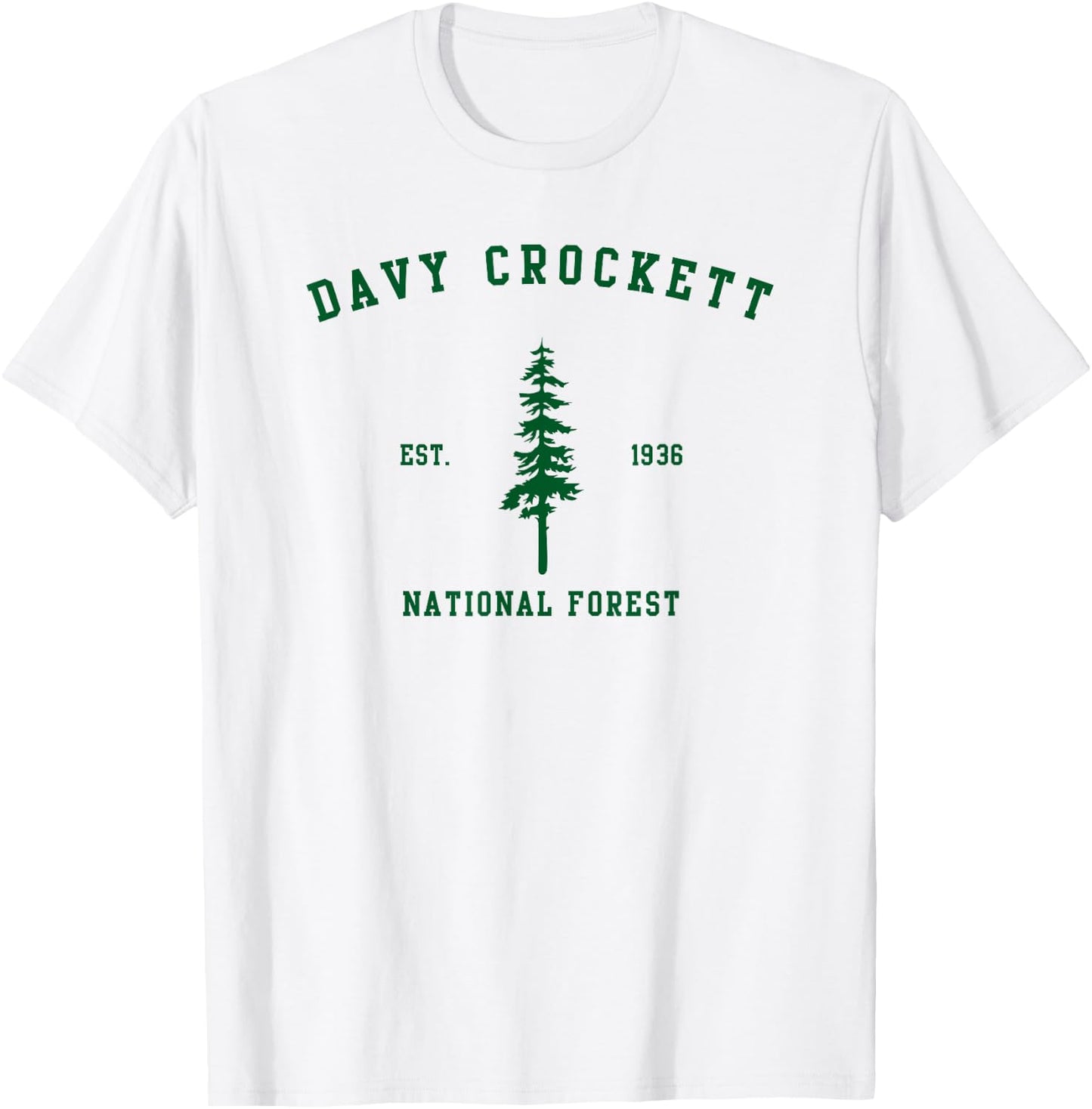Davy Crockett National Forest Explore Texas T-Shirt - T-Shirt | White