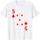 Five of Diamonds poker playing card costume shirt T-Shirt - T-Shirt | White