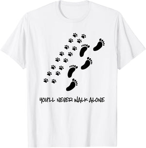 You'll never walk alone dog shirt T-Shirt - T-Shirt | White