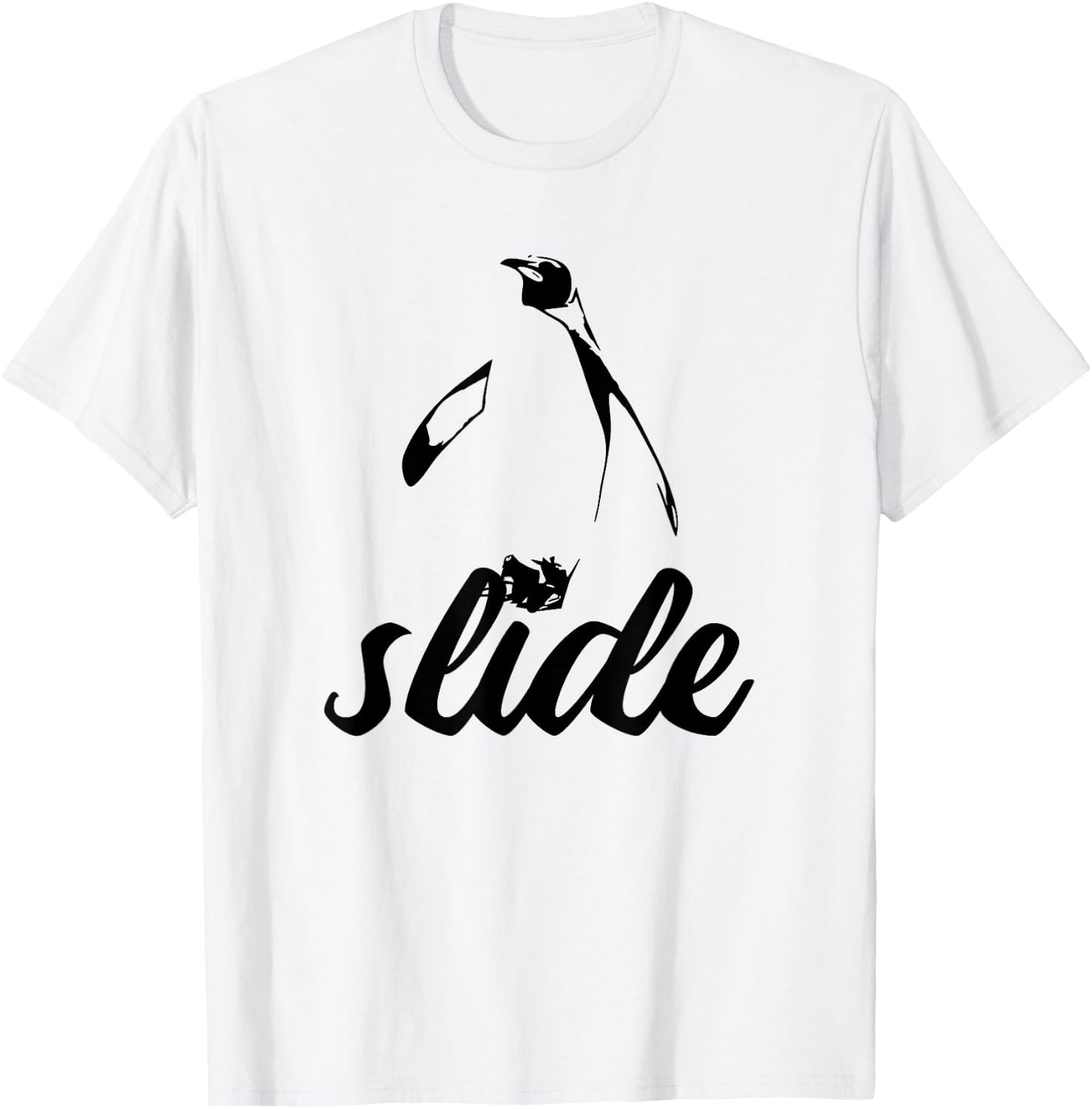Slide! Penguin Power Animal T-Shirt - T-Shirt | White
