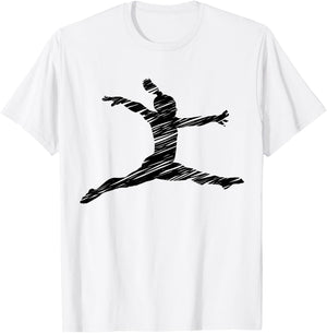 Gift Gymnastics Ladies Retro Gymnastics Motif - Blue, Women's Small T-Shirt - T-Shirt | White