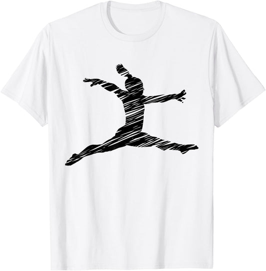 Gift Gymnastics Ladies Retro Gymnastics Motif - Blue, Women's Small T-Shirt - T-Shirt | White