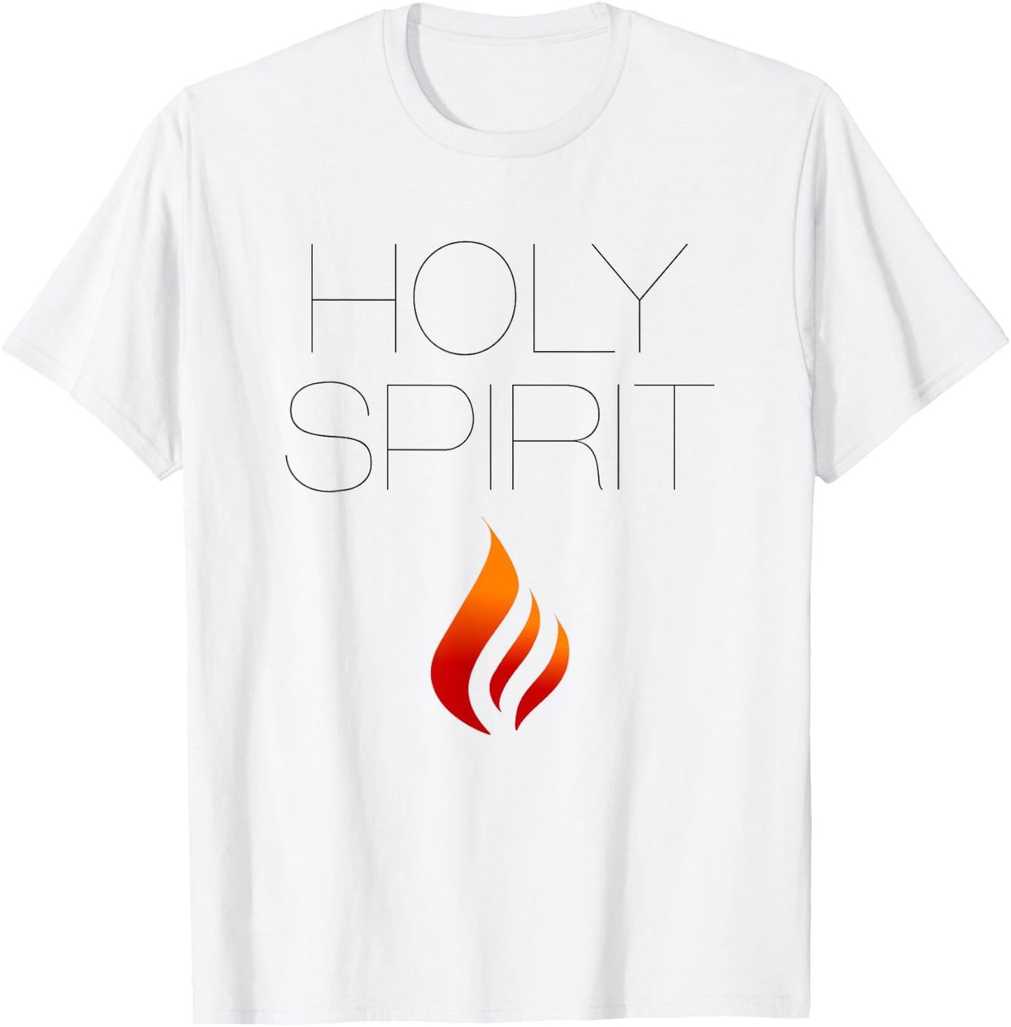 Holy Spirit with Fire (Christian ) T-Shirt - T-Shirt | White