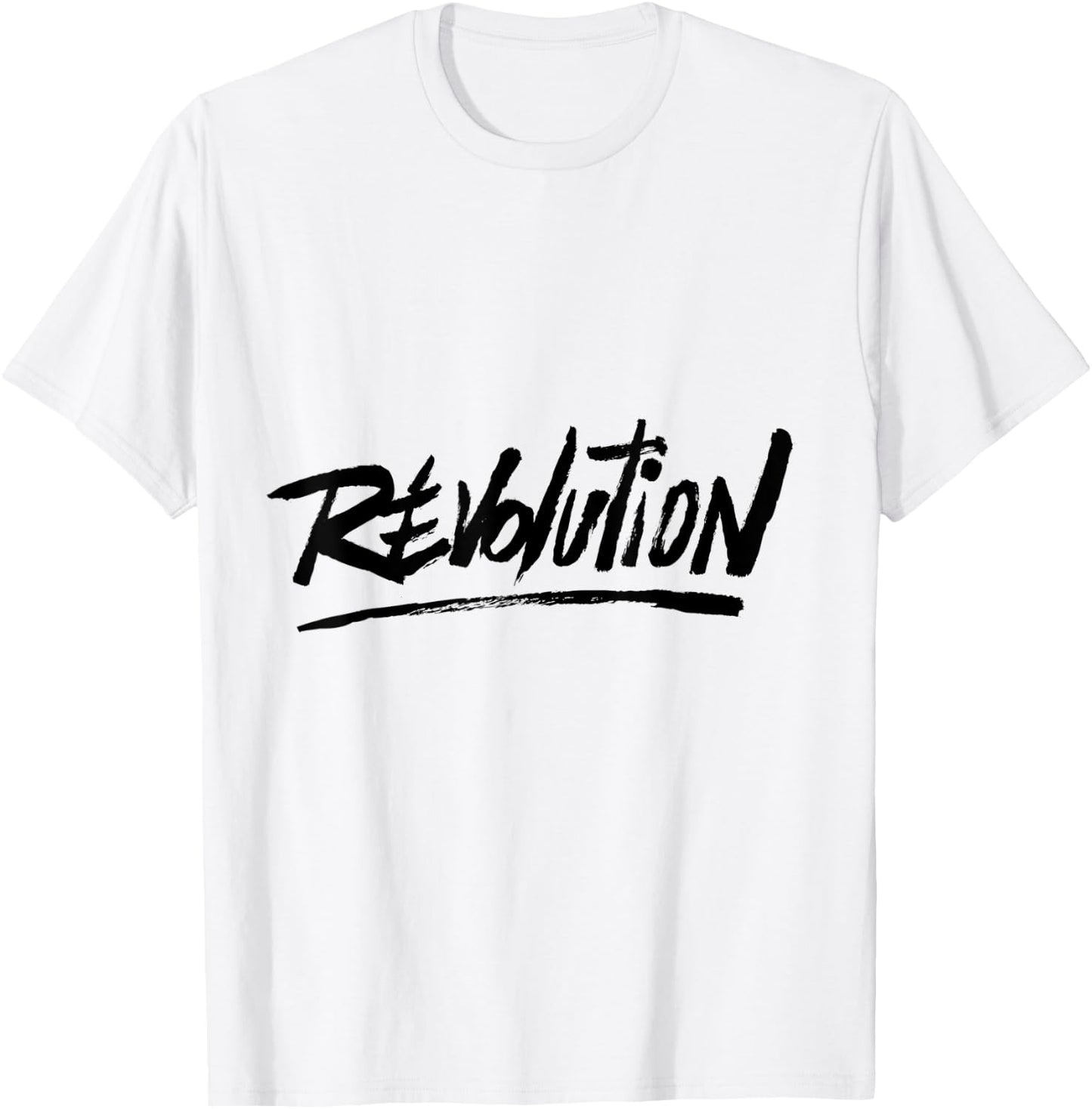 Revolution Word T-Shirt - T-Shirt | White