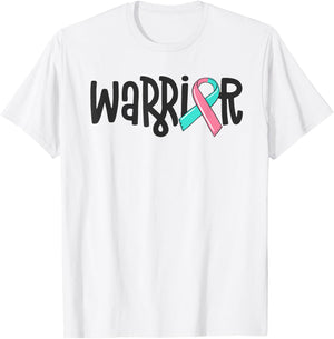 Warrior BRCA Breast Cancer Awareness Previvor Masectomy T-Shirt - T-Shirt | White