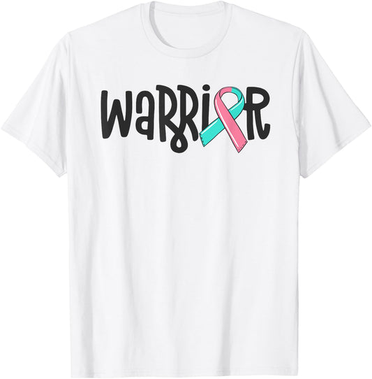 Warrior BRCA Breast Cancer Awareness Previvor Masectomy T-Shirt - T-Shirt | White