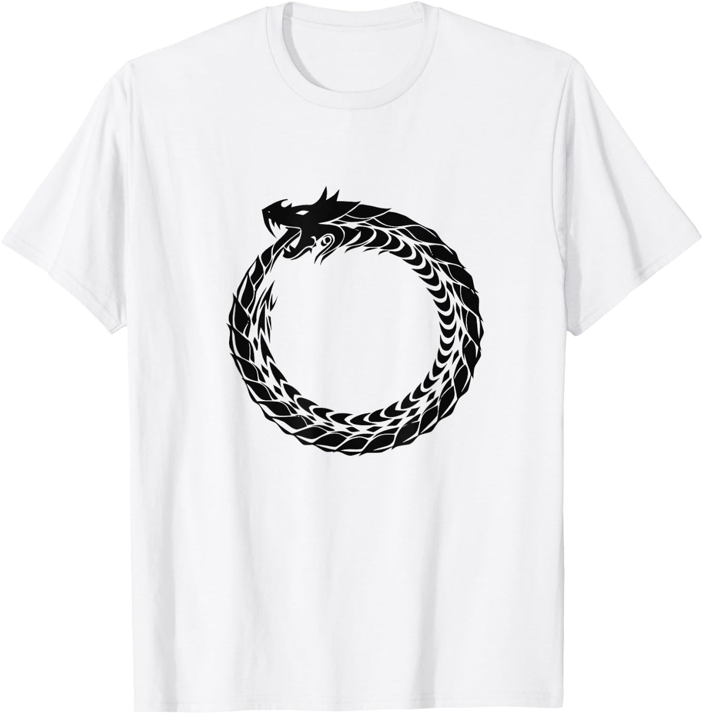 Ouroboros the eternal snake T-Shirt - T-Shirt | White