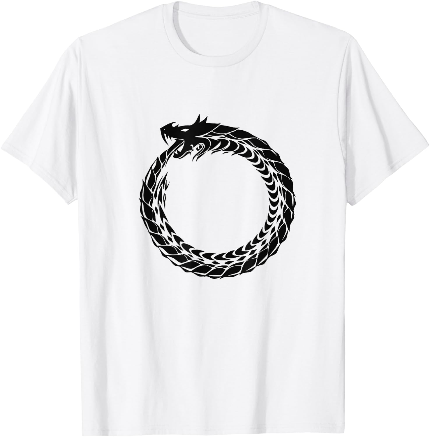 Ouroboros the eternal snake T-Shirt - T-Shirt | White