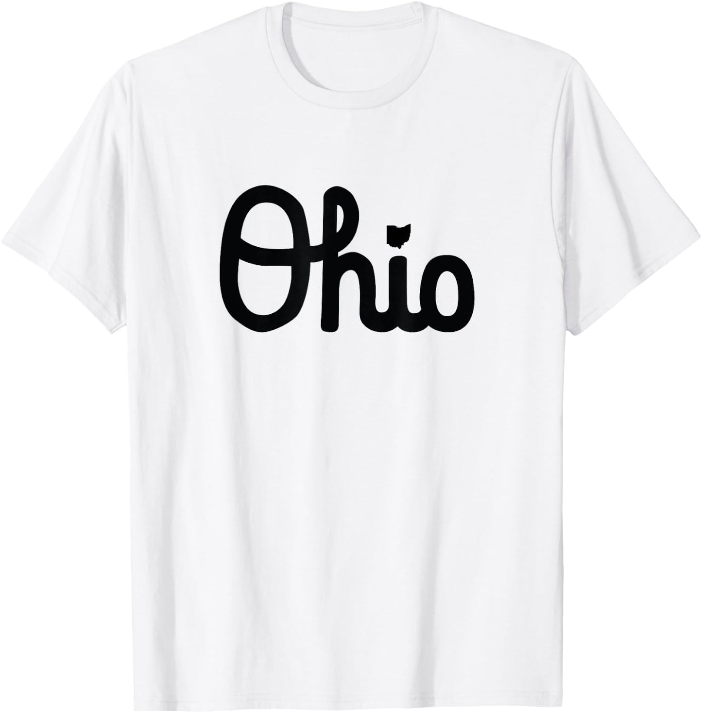 Vintage Script Ohio Dots The I T-Shirt - T-Shirt | White