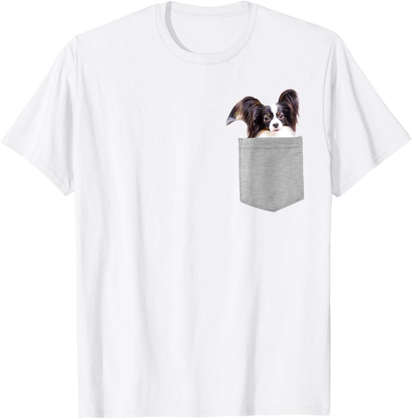 Dog in Your Pocket Papillon Women Kids T-Shirt - T-Shirt | White
