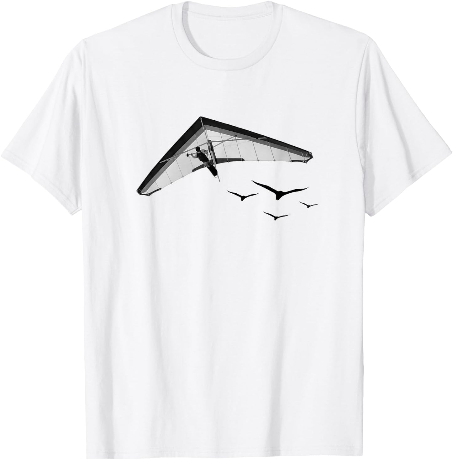 Hang Glide. Pilot Quote Fly, Aviate T-Shirt - T-Shirt | White
