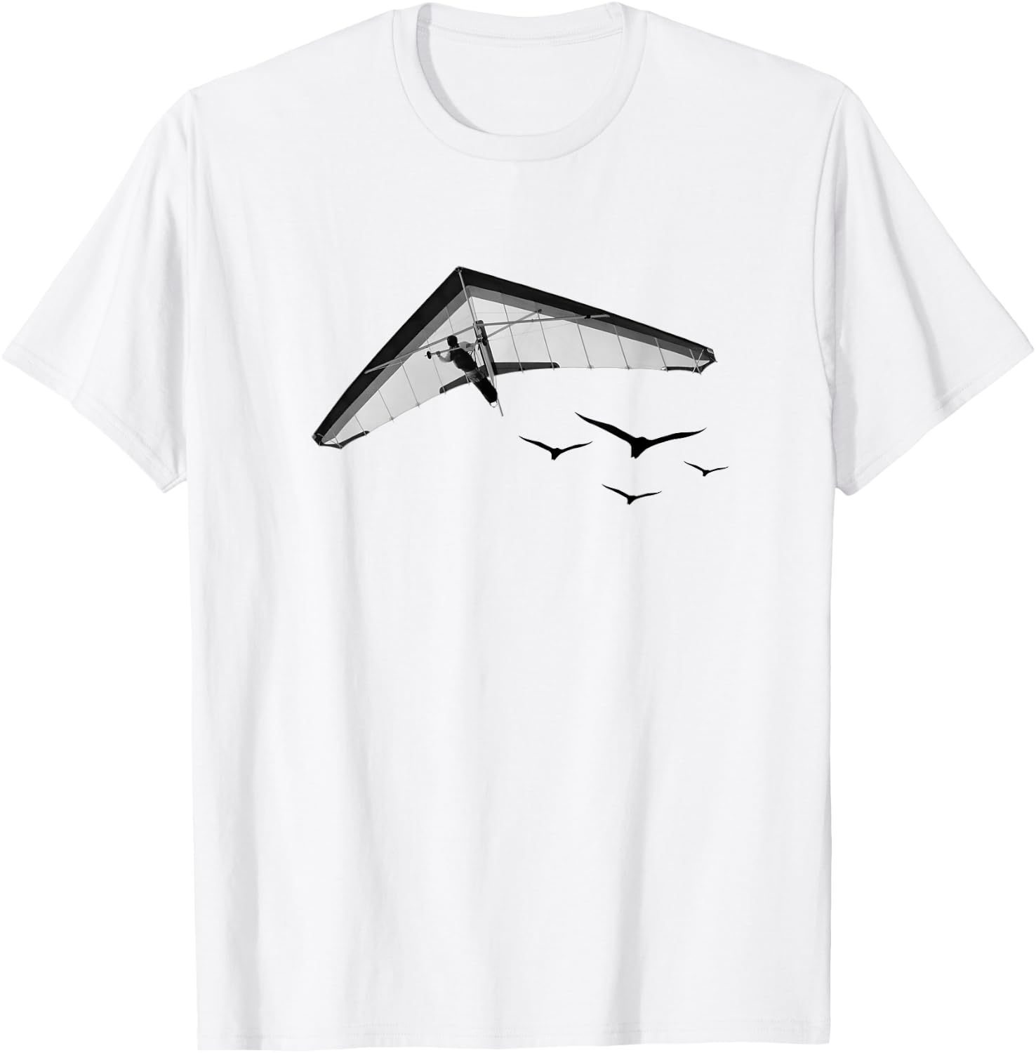 Hang Glide. Pilot Quote Fly, Aviate T-Shirt - T-Shirt | White