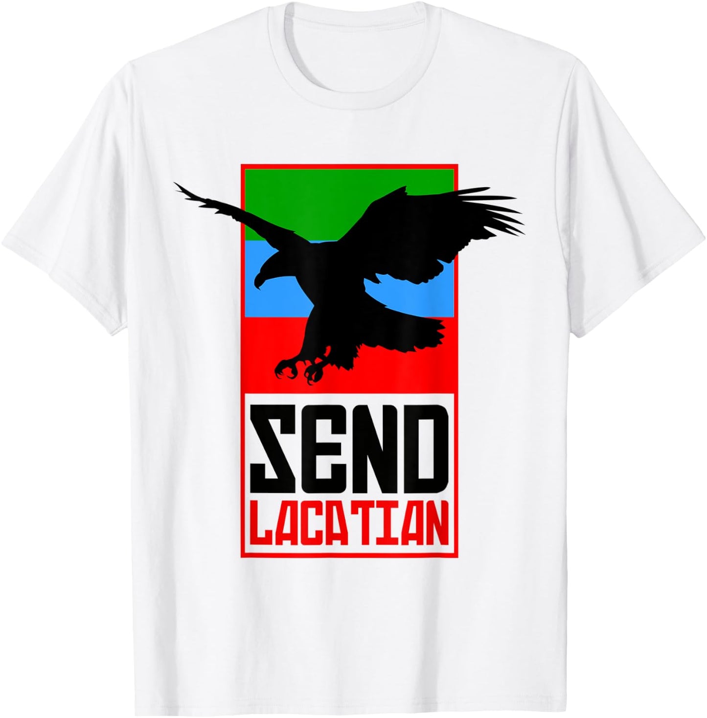 Dagestan Eagle. Dagestan Send Location T-Shirt - T-Shirt | White