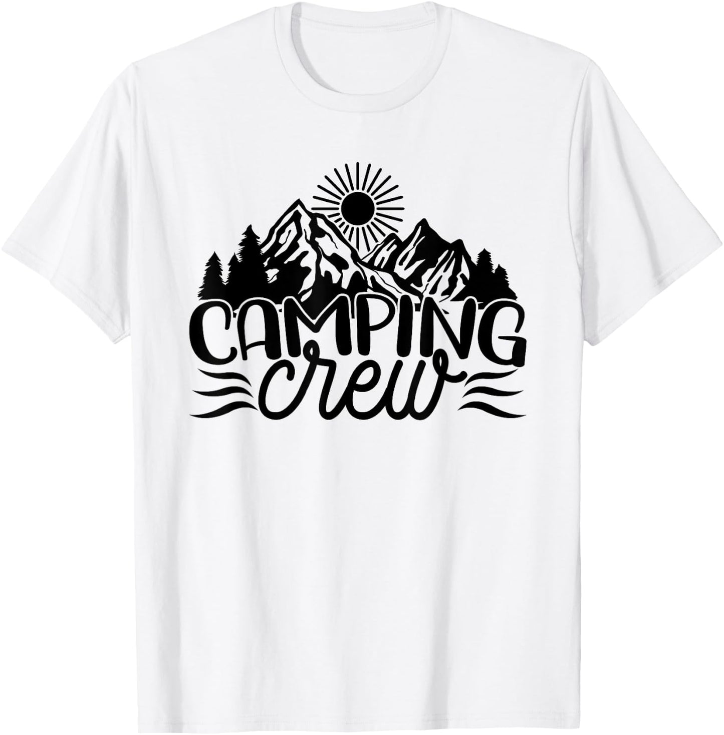 Camping Crew, Matching, Family, Men Women Kids Nature Camper T-Shirt - T-Shirt | White