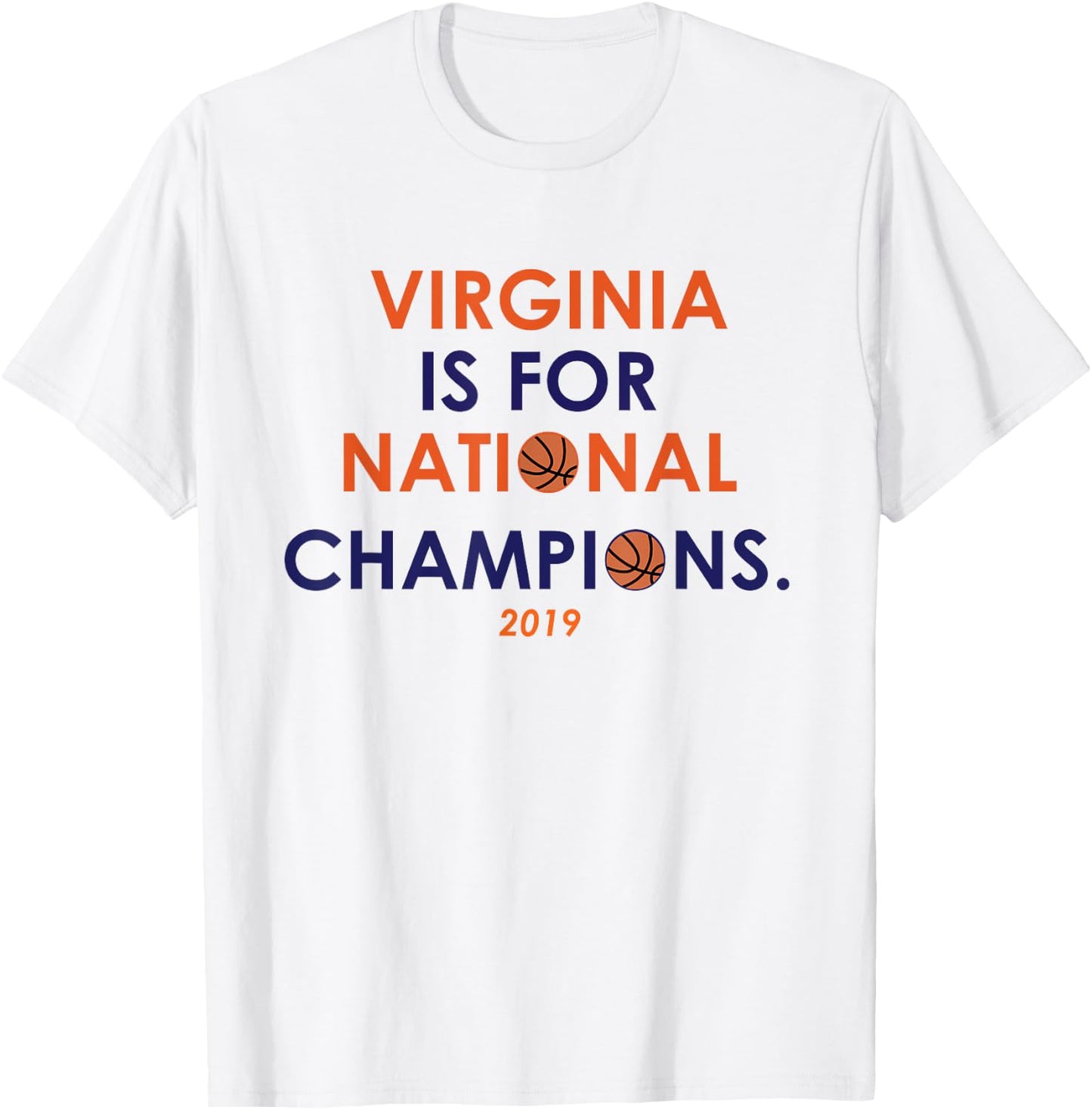 Virginia Is For National Champions Basketball T-Shirt - T-Shirt | White