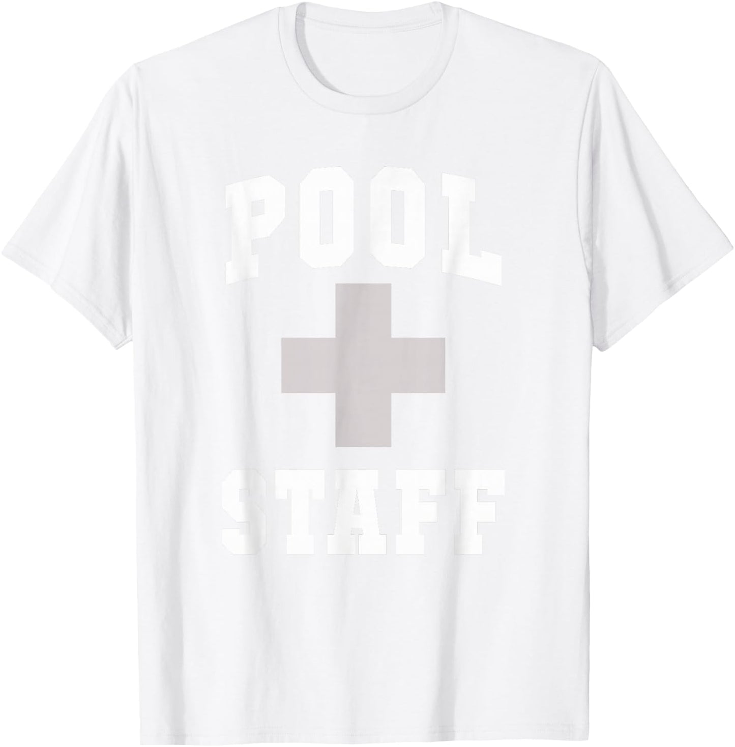Cute POOL STAFF Off Duty Vacay Swim Cruise Swimming Vacation T-Shirt - T-Shirt | White