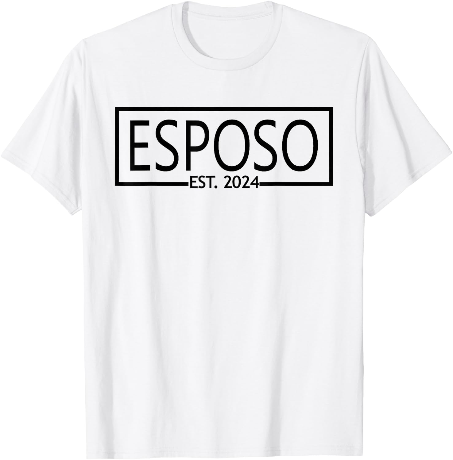 Esposo Est. 2024, Wedding Latino Spanish Husband Married T-Shirt - T-Shirt | White
