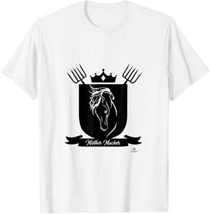 Mother Mucker funny horse lover humorous stall cleaning T-Shirt - T-Shirt | White