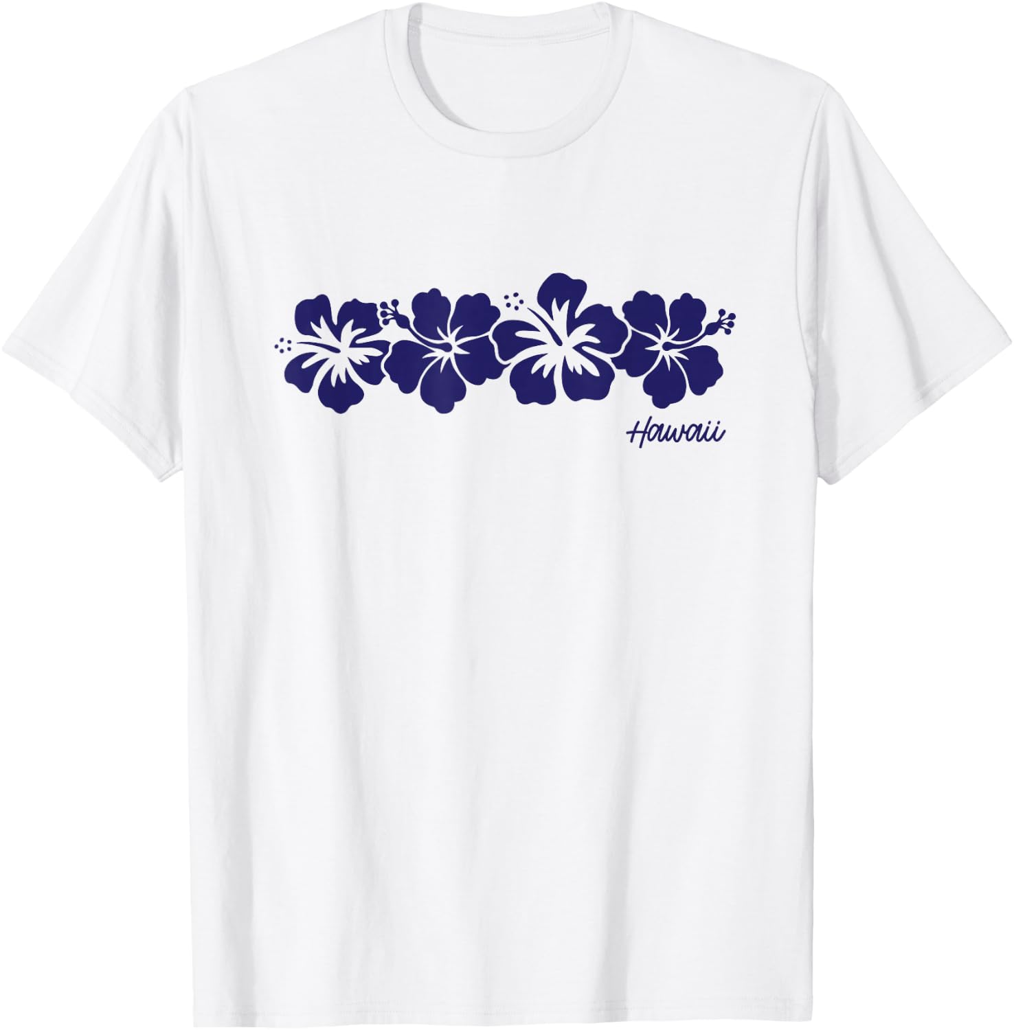 Hawaii Hibiscus Flower Aloha Hawaiian Vacation Souvenir T-Shirt - T-Shirt | White