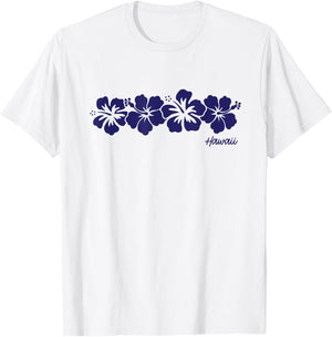 Hawaii Hibiscus Flower Aloha Hawaiian Vacation Souvenir T-Shirt - T-Shirt | White