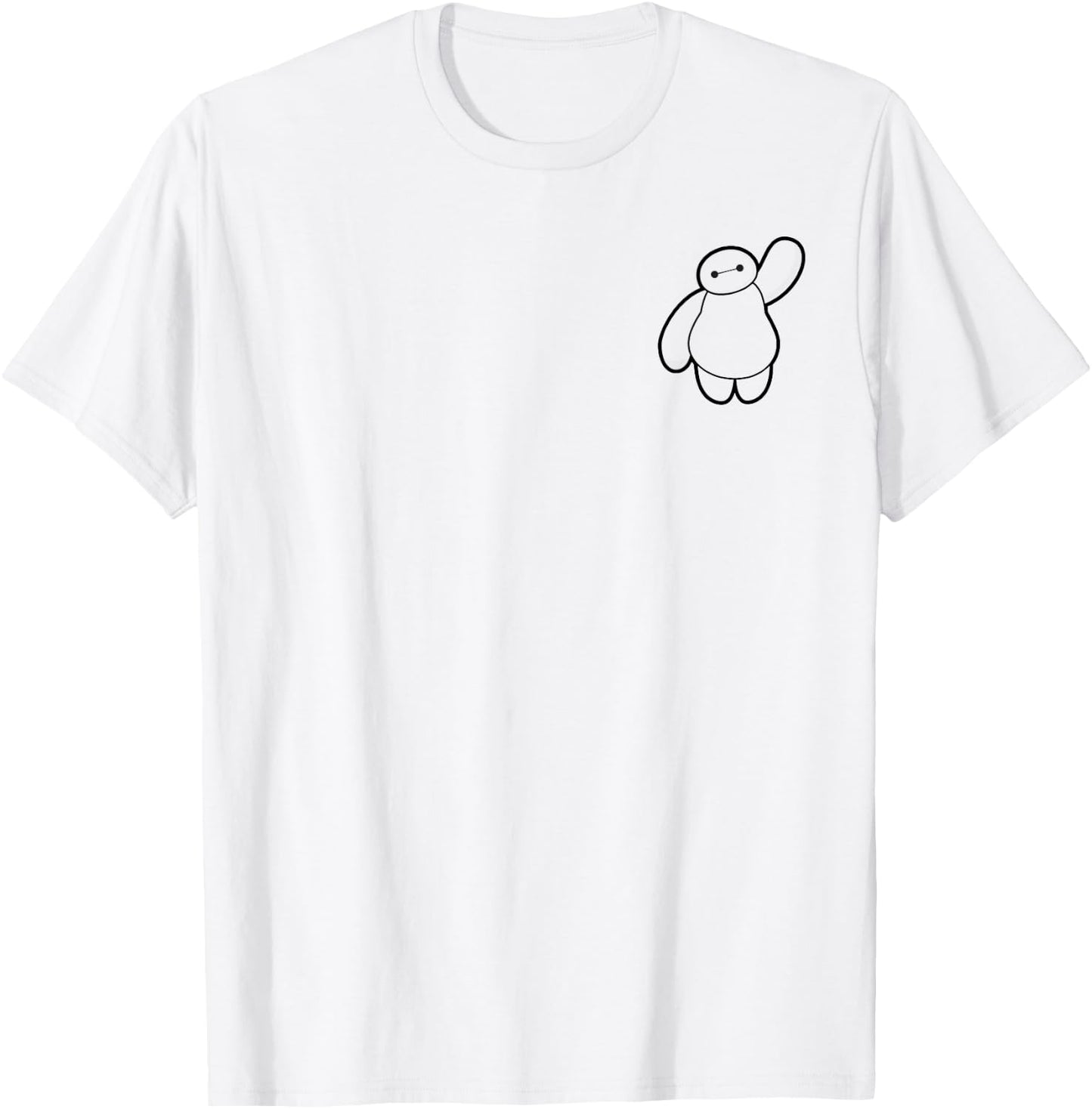 Disney Big Hero 6 Baymax Waiving Pocket T-Shirt - T-Shirt | White
