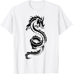 Dragon Dragons Chinese Men Women Children T-Shirt - T-Shirt | White