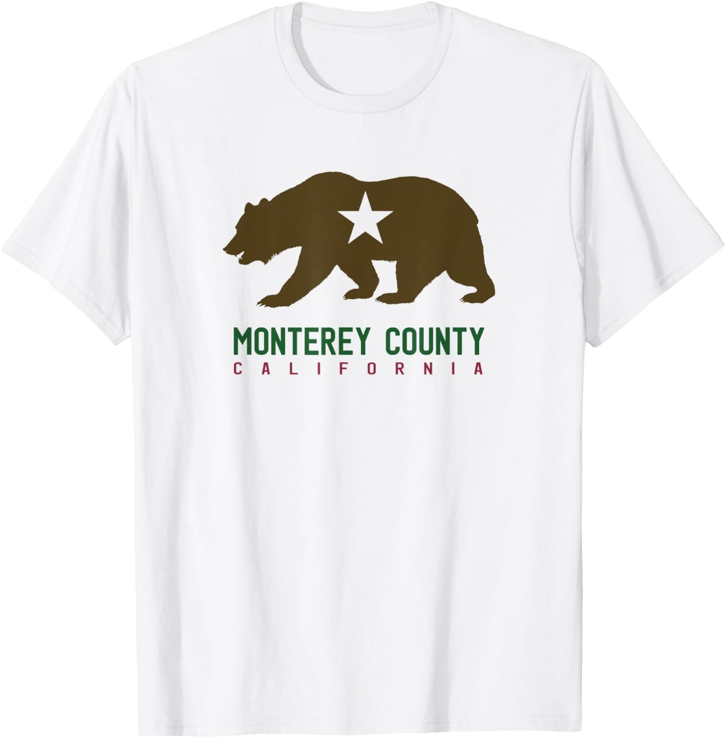 Monterey County Winery California Wine Lovers Flag T-Shirt - T-Shirt | White
