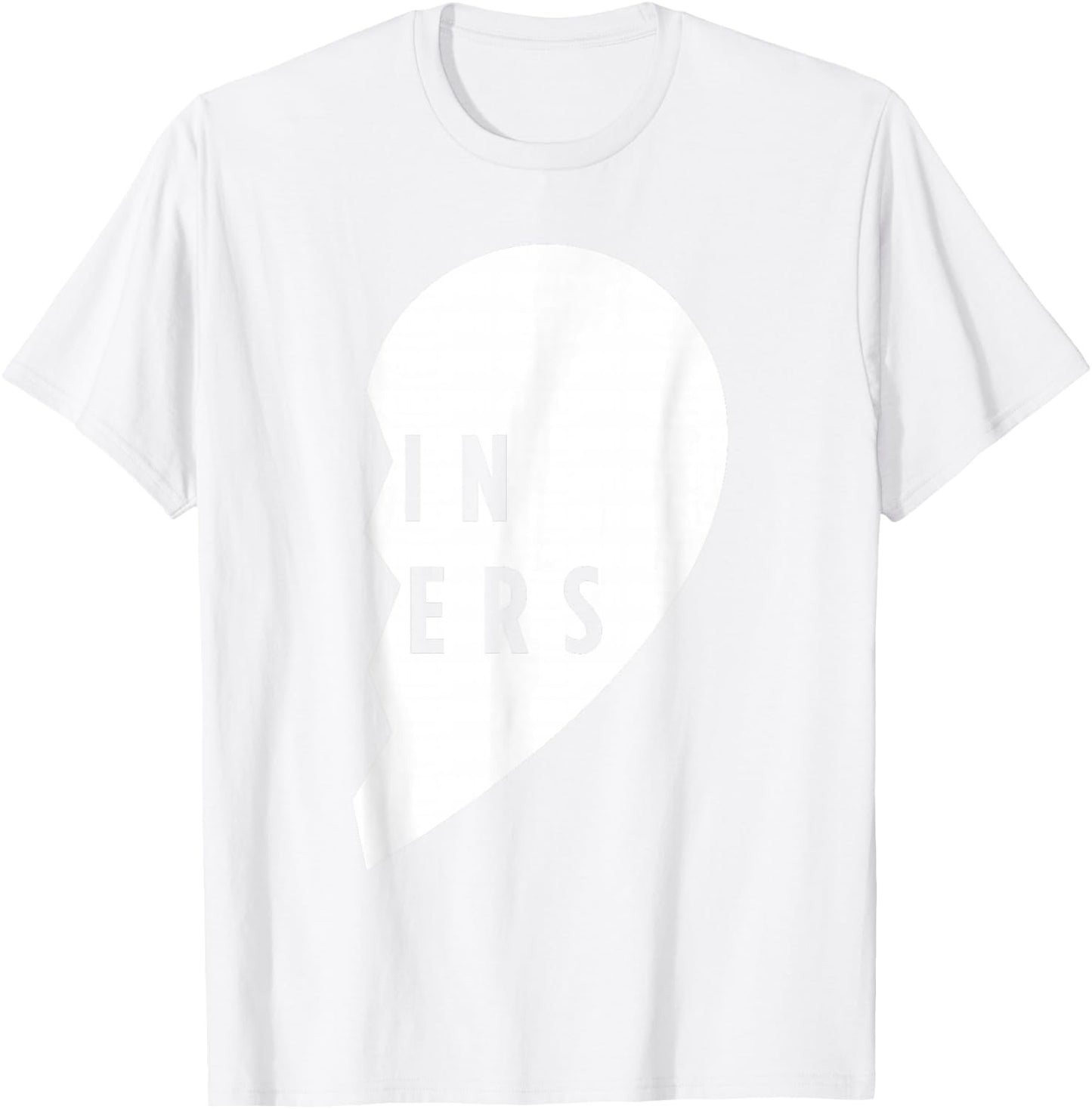 Twin Sisters Shirt Heart Half Matching Set - #2 of 2 T-Shirt - T-Shirt | White