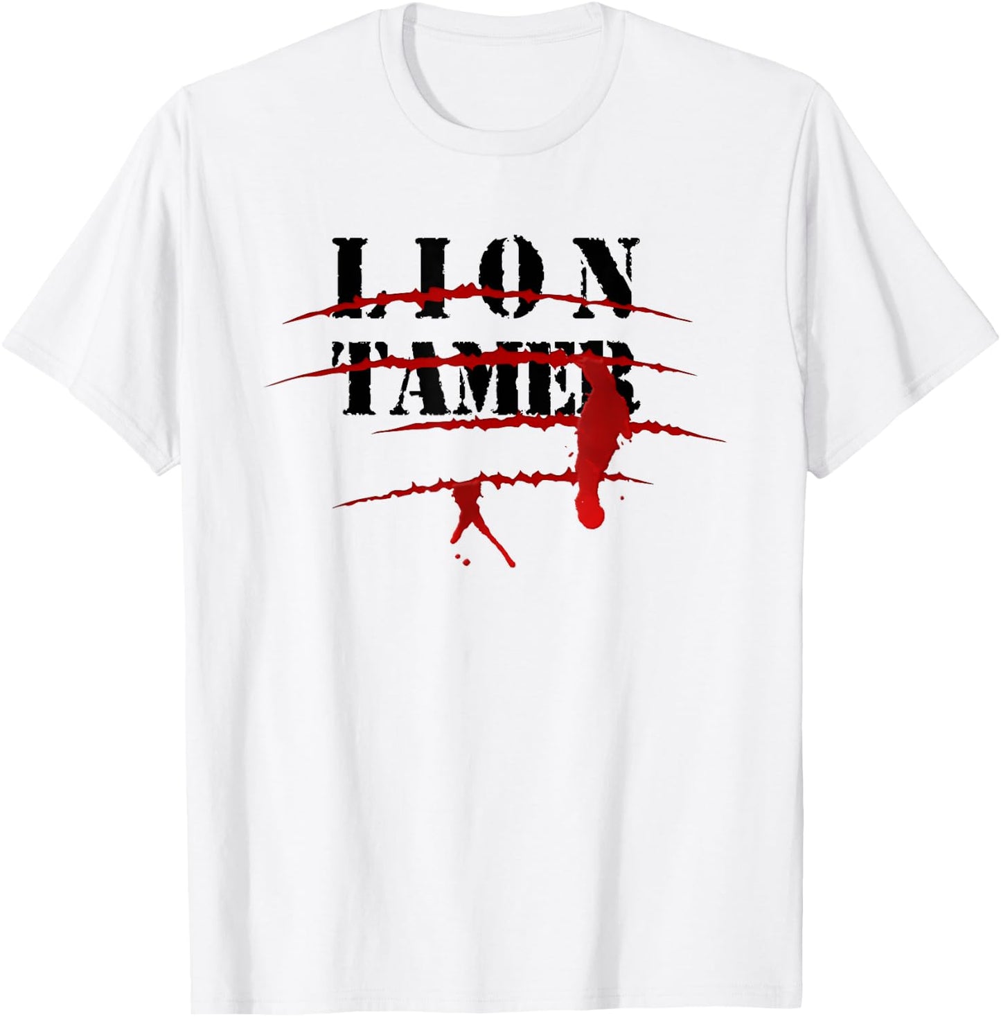 Lion Tamer Bloody Animal Attack Halloween Costume T-Shirt - T-Shirt | White