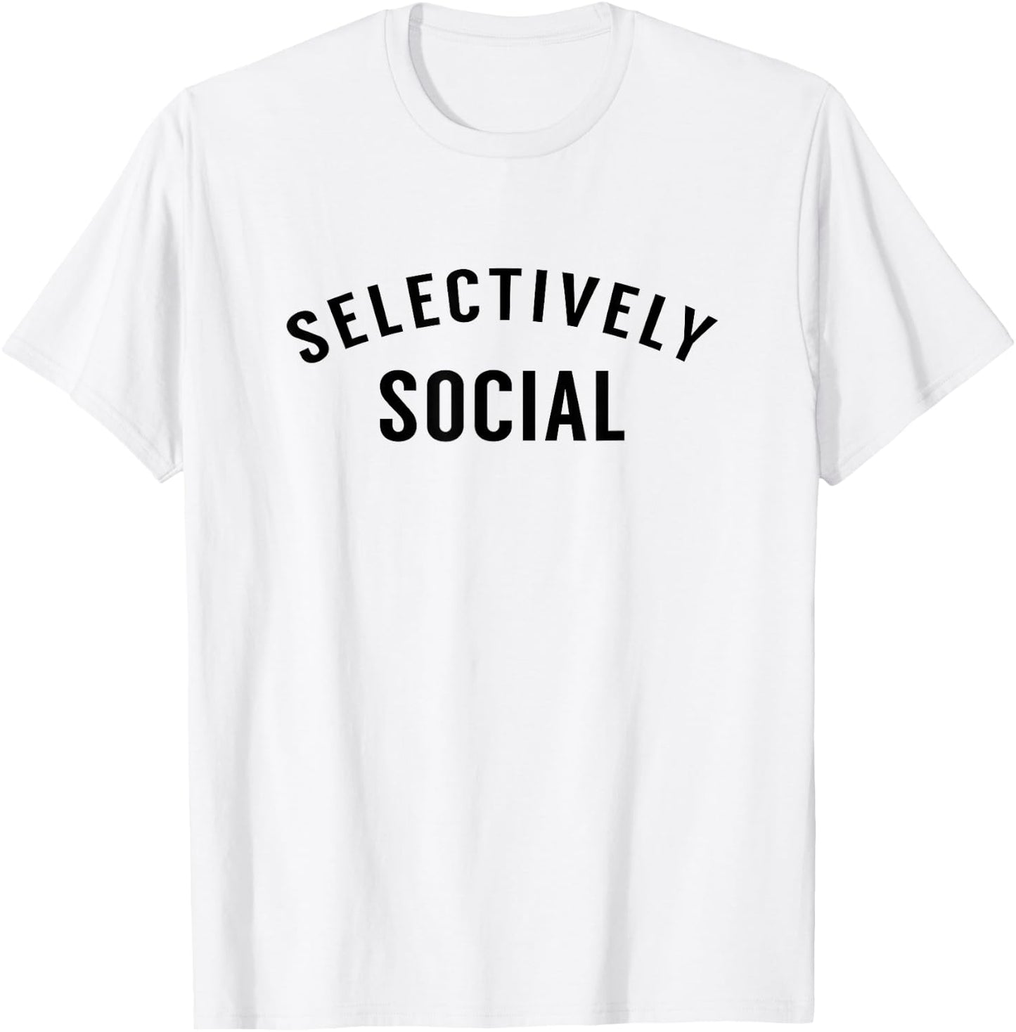 Selectively Social T-Shirt - T-Shirt | White