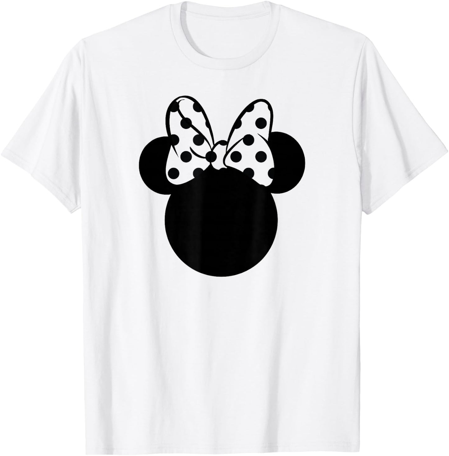 Minnie Mouse - Ear Silhouette Polka Dot Bow T-Shirt - T-Shirt | White