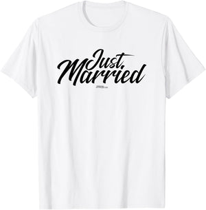 Just Married Wedding T-Shirt - T-Shirt | White