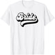 Bride Wedding Bachelorette Party Bridal Shower Retro Bride T-Shirt - T-Shirt | White