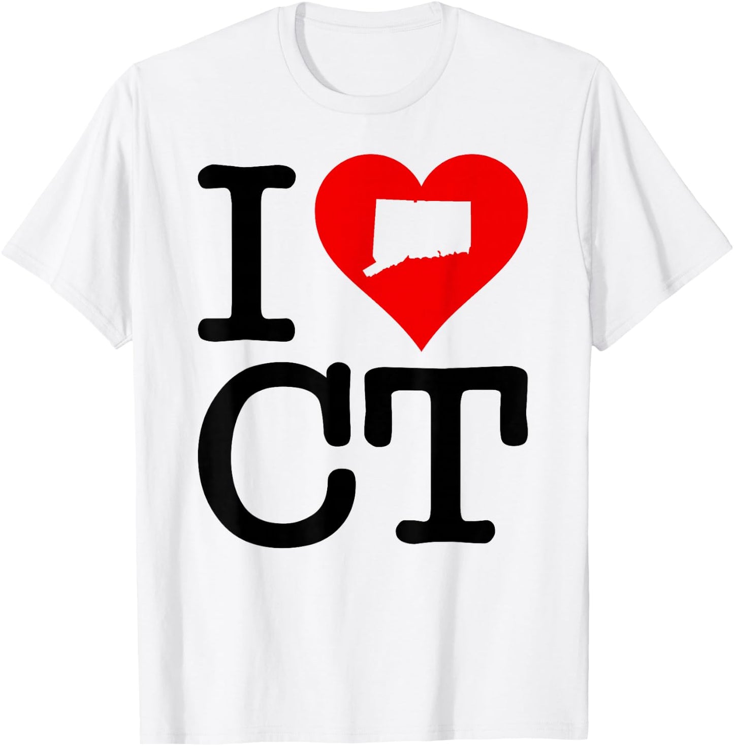 I Love Heart Connecticut Ct T-Shirt - T-Shirt | White