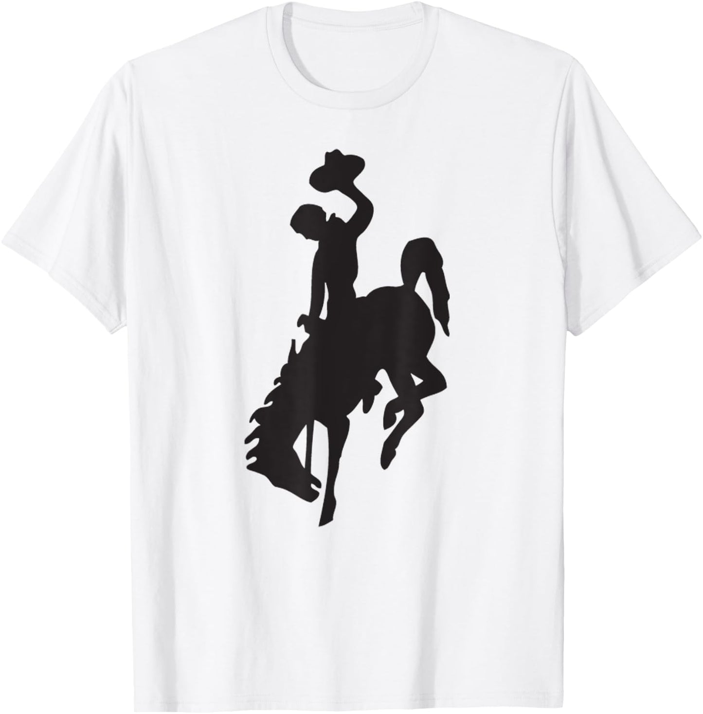 Bucking Bronco Cowboy Horse Gift T-Shirt - T-Shirt | White