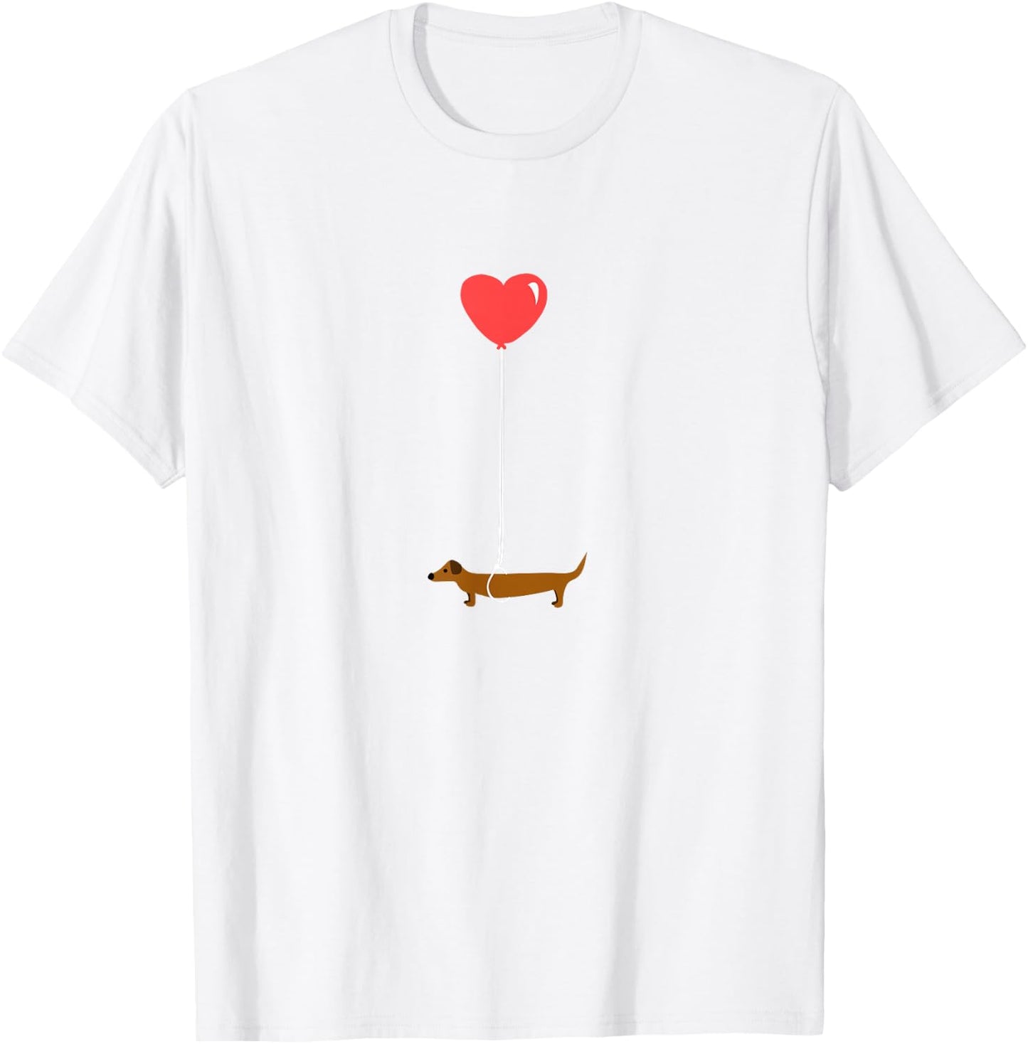 Cute Dachshund Weenie Love Balloon Funny Dog Lover Gift Women T-Shirt - T-Shirt | White