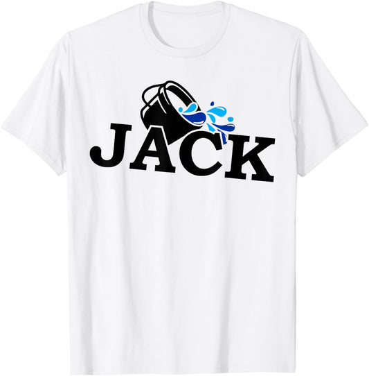 Jack Jill Matching Set Halloween and Costume for Couples T-Shirt - T-Shirt | White