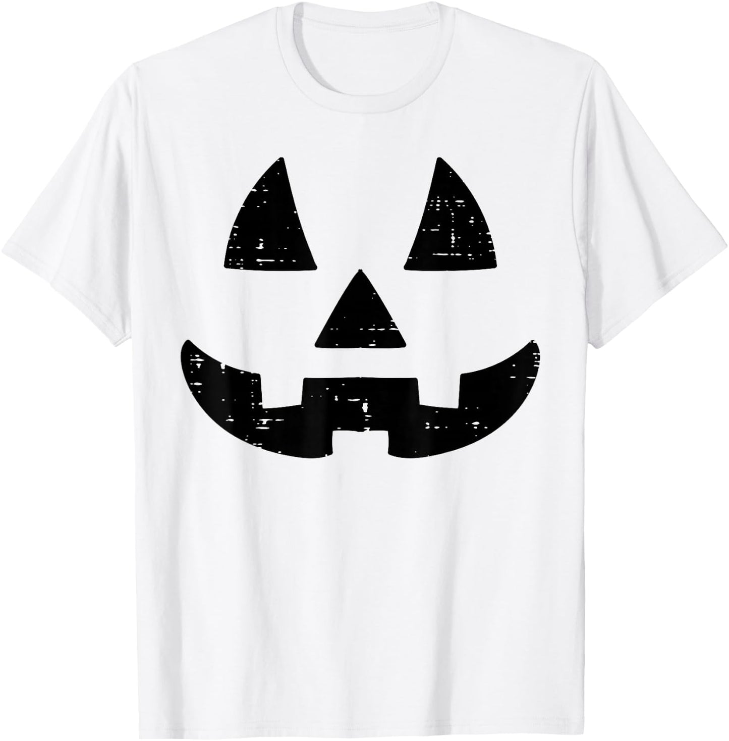Jack O Lantern Face Cute Halloween Costume Men Women Kids T-Shirt - T-Shirt | White