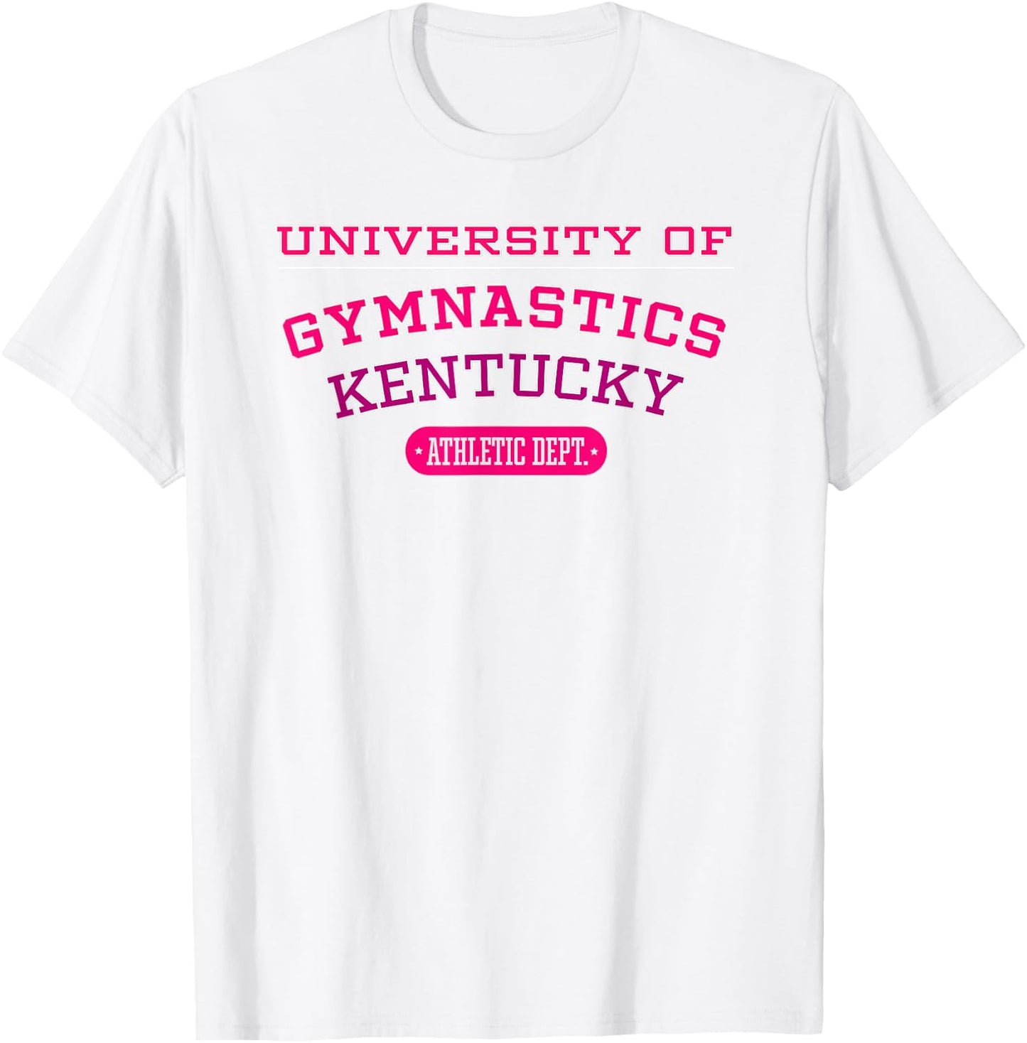 University of Gymnastics KENTUCKY Athletic Dept. T-Shirt - T-Shirt | White