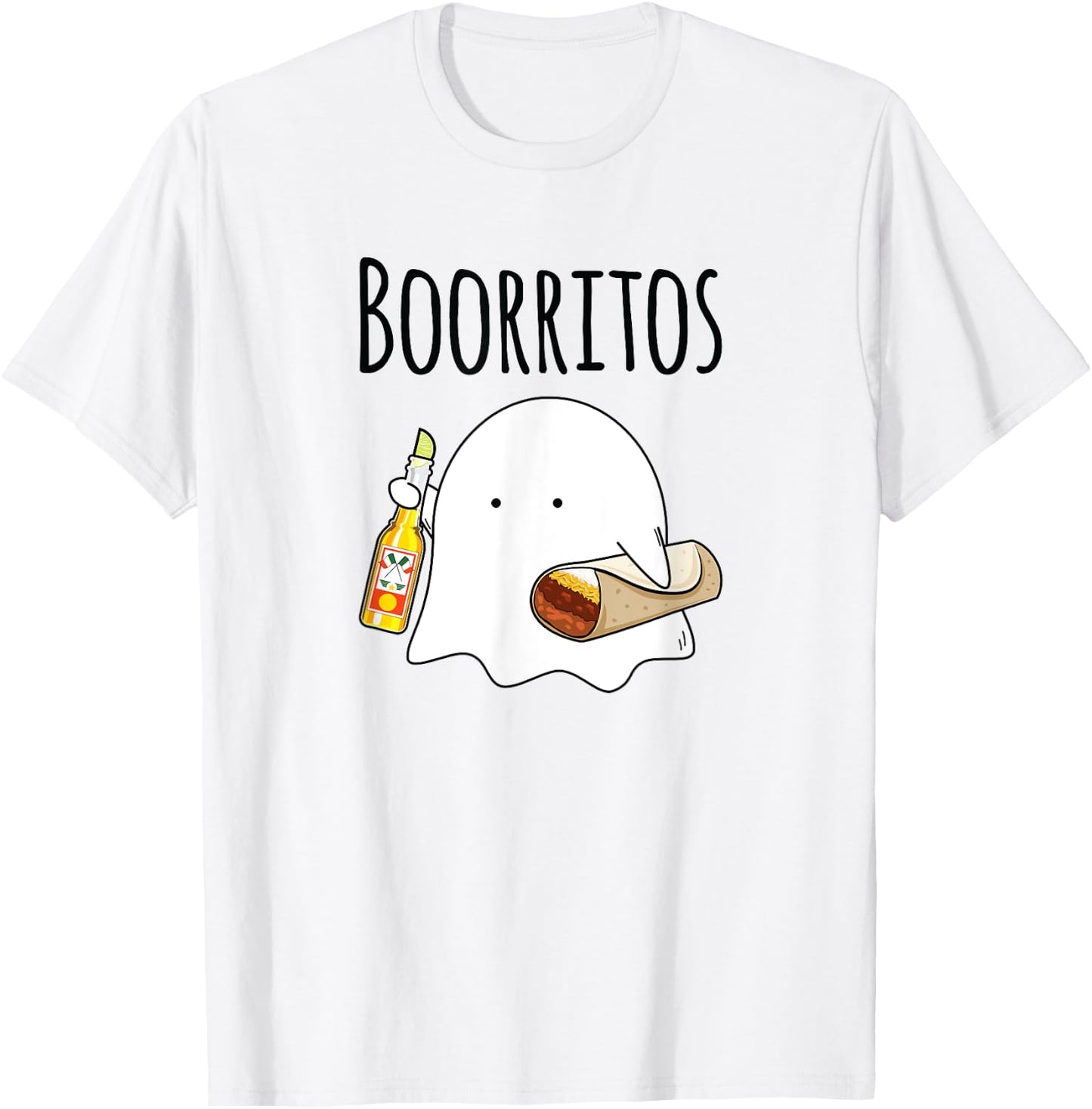 Halloween Shirt Men Kids Women Funny Mexican Burrito T-Shirt - T-Shirt | White