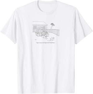 Cats Can't Appreciate Frank Gehry Cartoon T-Shirt - T-Shirt | White